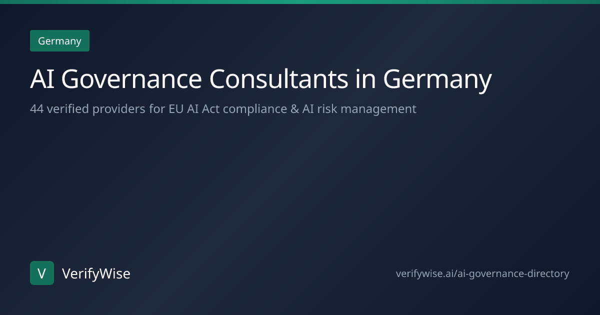 AI Governance Consultants & Advisors in Germany | VerifyWise Directory