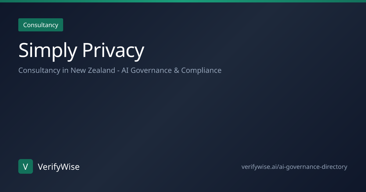 Simply Privacy - AI Governance Consultancy in New Zealand | VerifyWise